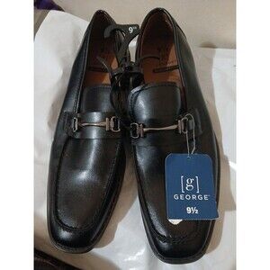 George Jackey Loafers Men's Size 9.5 NWT Black With Memory Foam